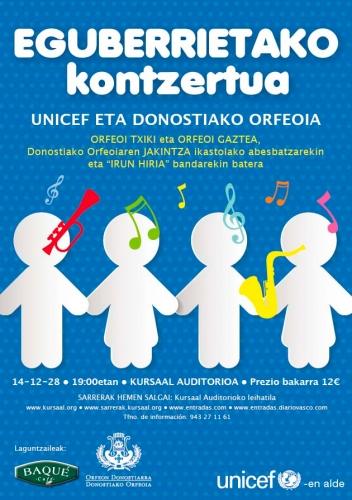 Concierto de Navidad en el Kursaal - UNICEF y Orfeón