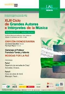 Ciclo de Grandes Autores e Intérpretes de la Música de la Universidad Autónoma de Madrid