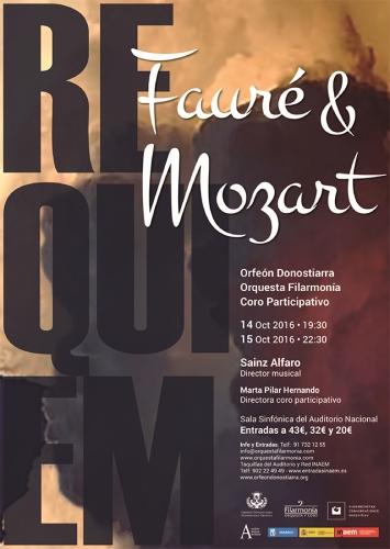 Requiem de Fauré y Mozart