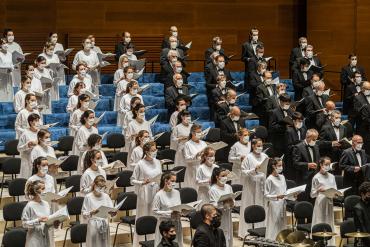 El Orfeón y la Euskadiko Orkestra en el 50 aniversario de la AECC 