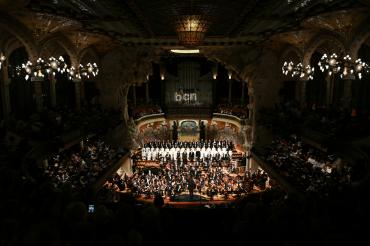 El Orfeón Donostiarra en el Palau de la Música, en Barcelona